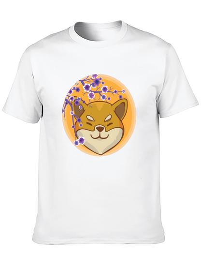 Shiba Inu Blossom Graphic Tee