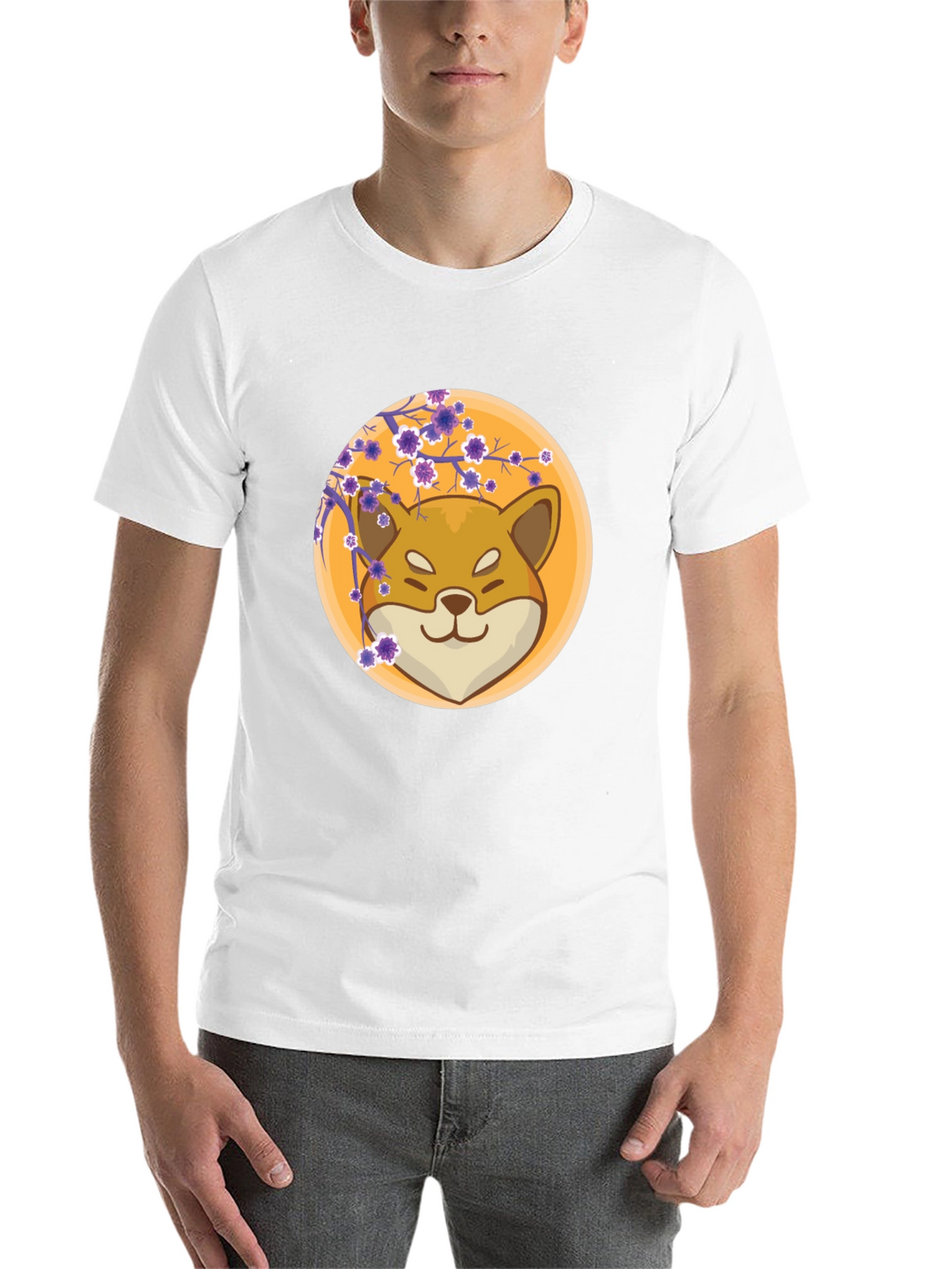 Shiba Inu Blossom Graphic Tee
