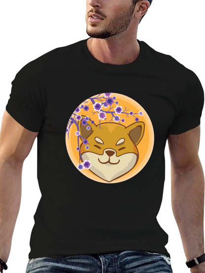 Shiba Inu Blossom Graphic Tee