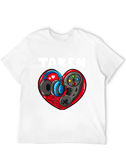 Taken Gamer Heart T-Shirt - Black
