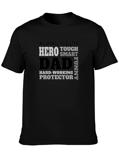 Insurance Adjuster Dad Hero Graphic T-Shirt