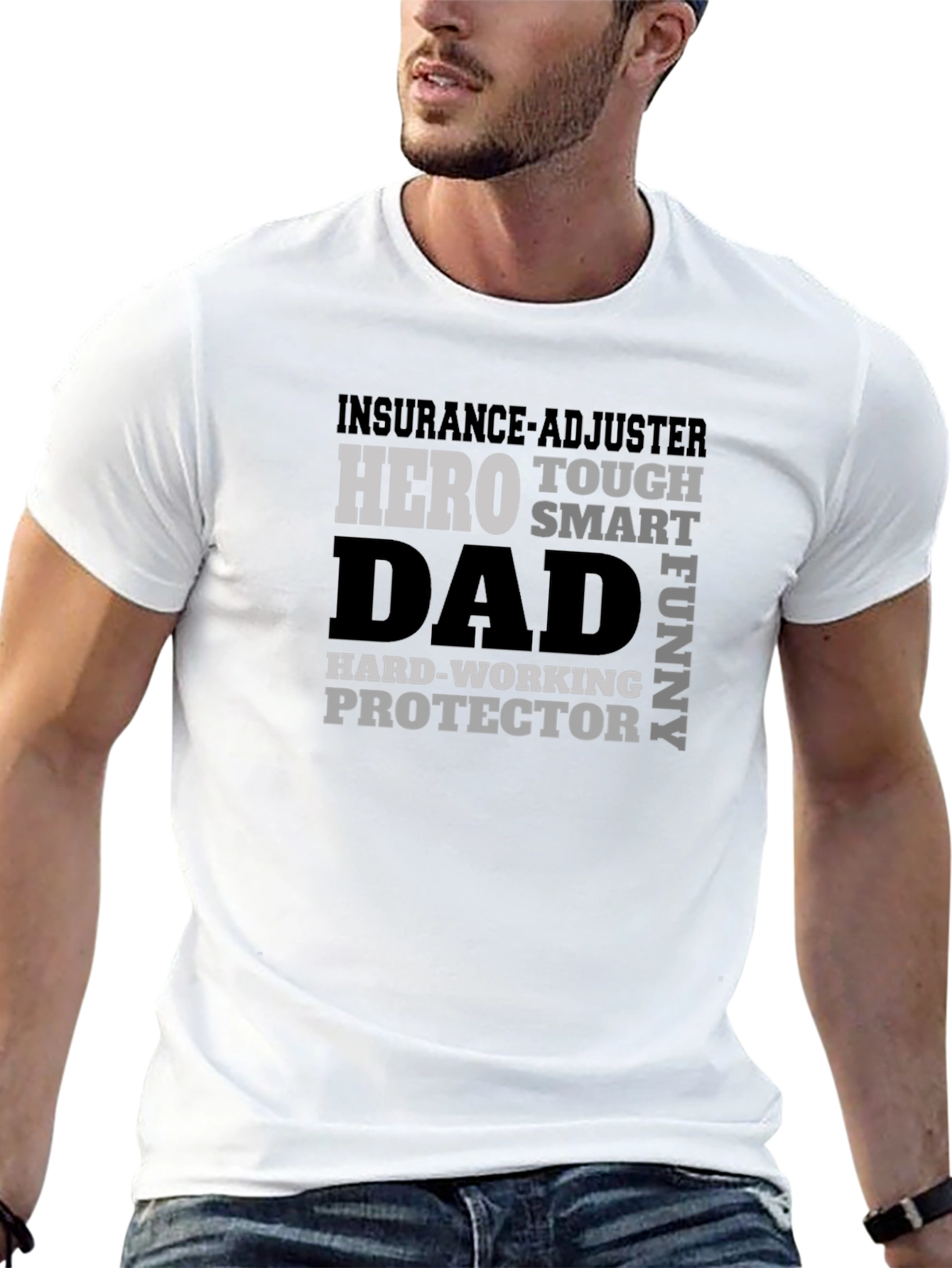 Insurance Adjuster Dad Hero Graphic T-Shirt