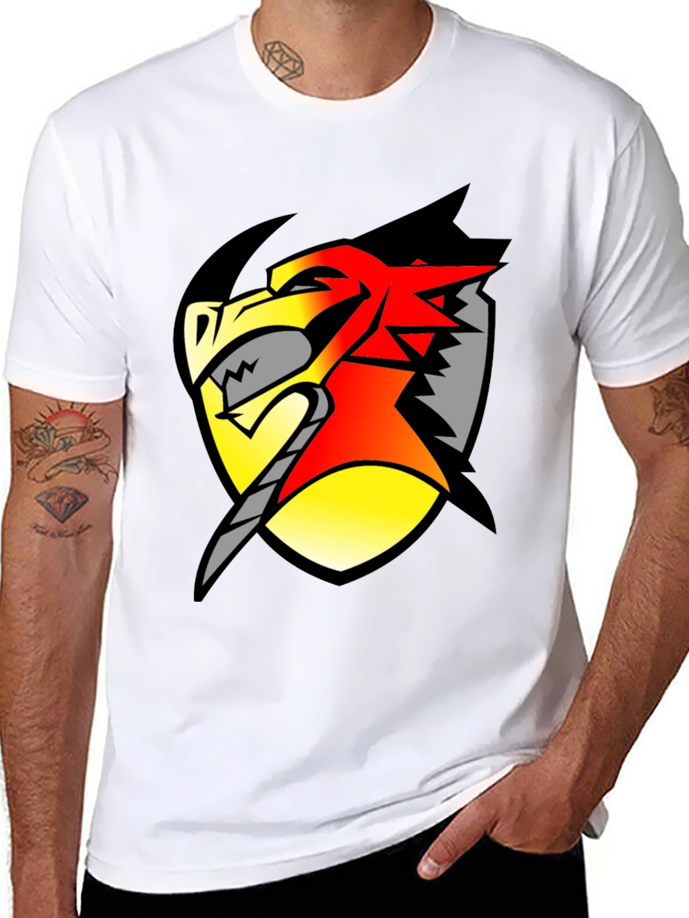 Dragon Shield Graphic Tee - Black