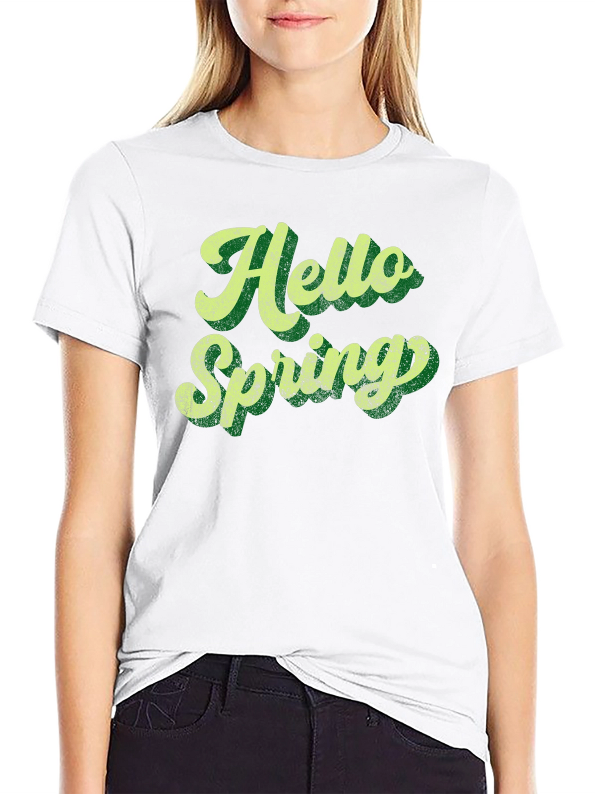 Hello Spring Retro Graphic Tee