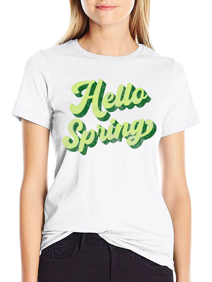 Hello Spring Retro Graphic Tee