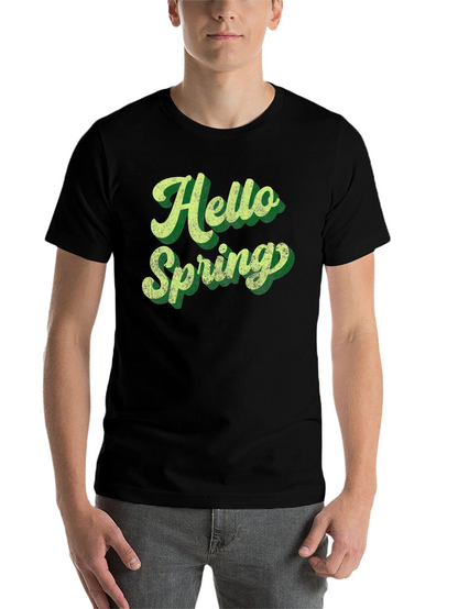 Hello Spring Retro Graphic Tee