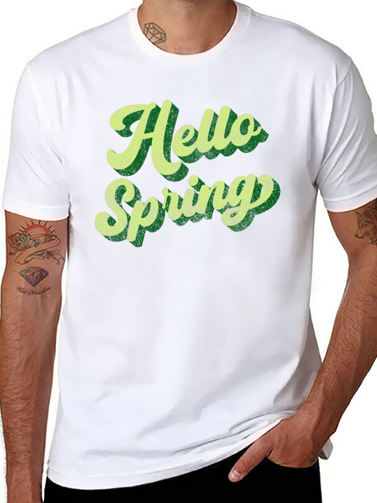 Hello Spring Retro Graphic Tee