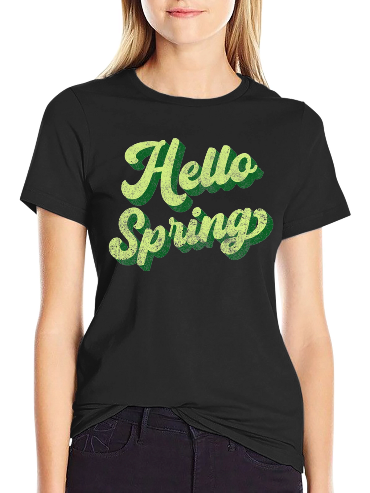 Hello Spring Retro Graphic Tee