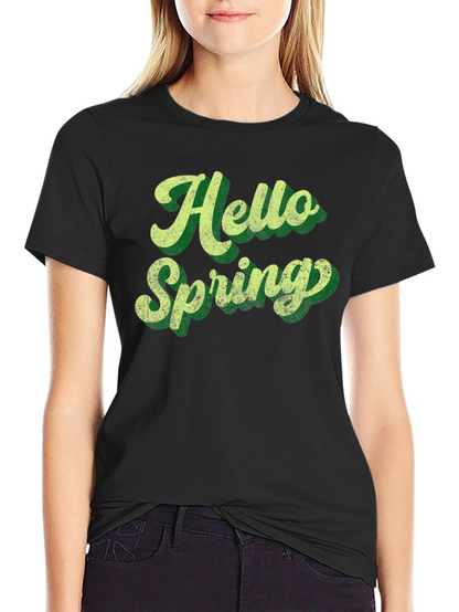 Hello Spring Retro Graphic Tee