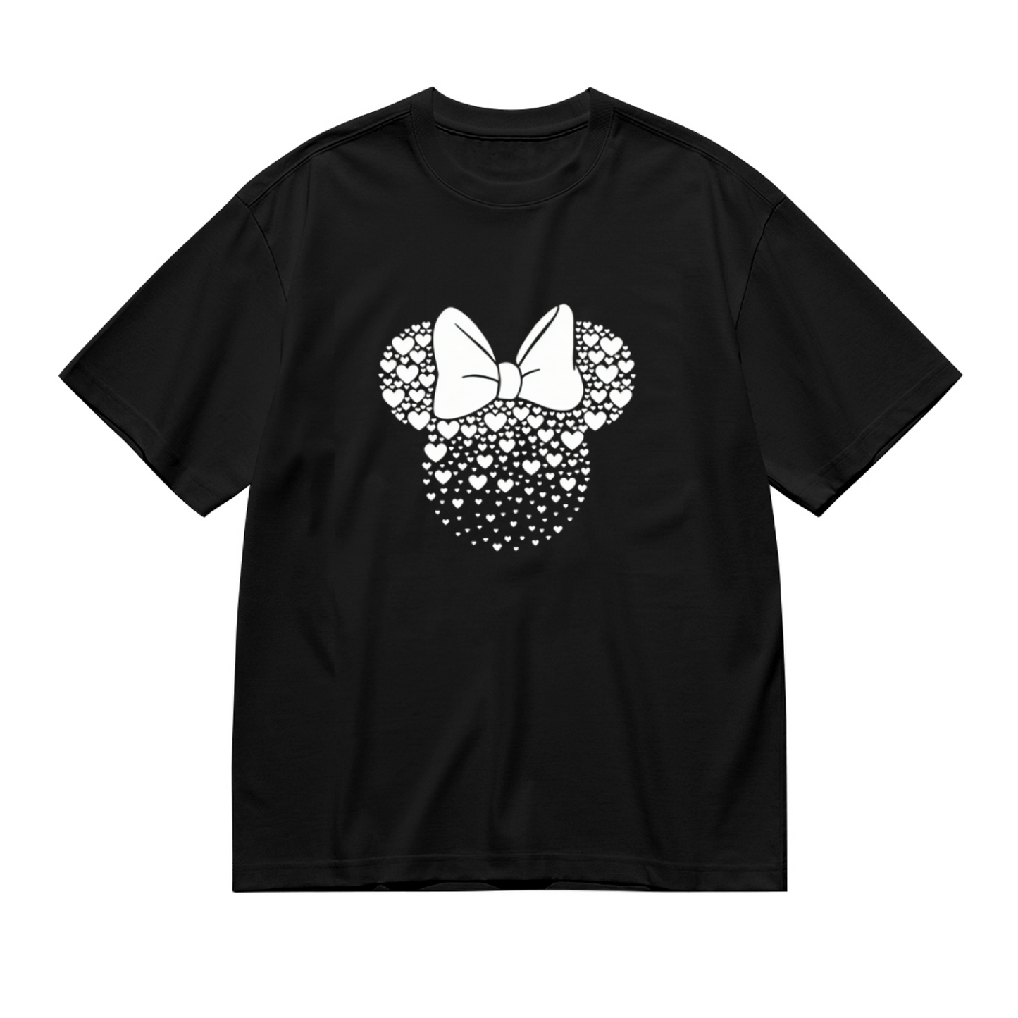 Heart Shape Minnie Mouse Bow Cute Plus Size Women¡¯s Printed T-Shirt