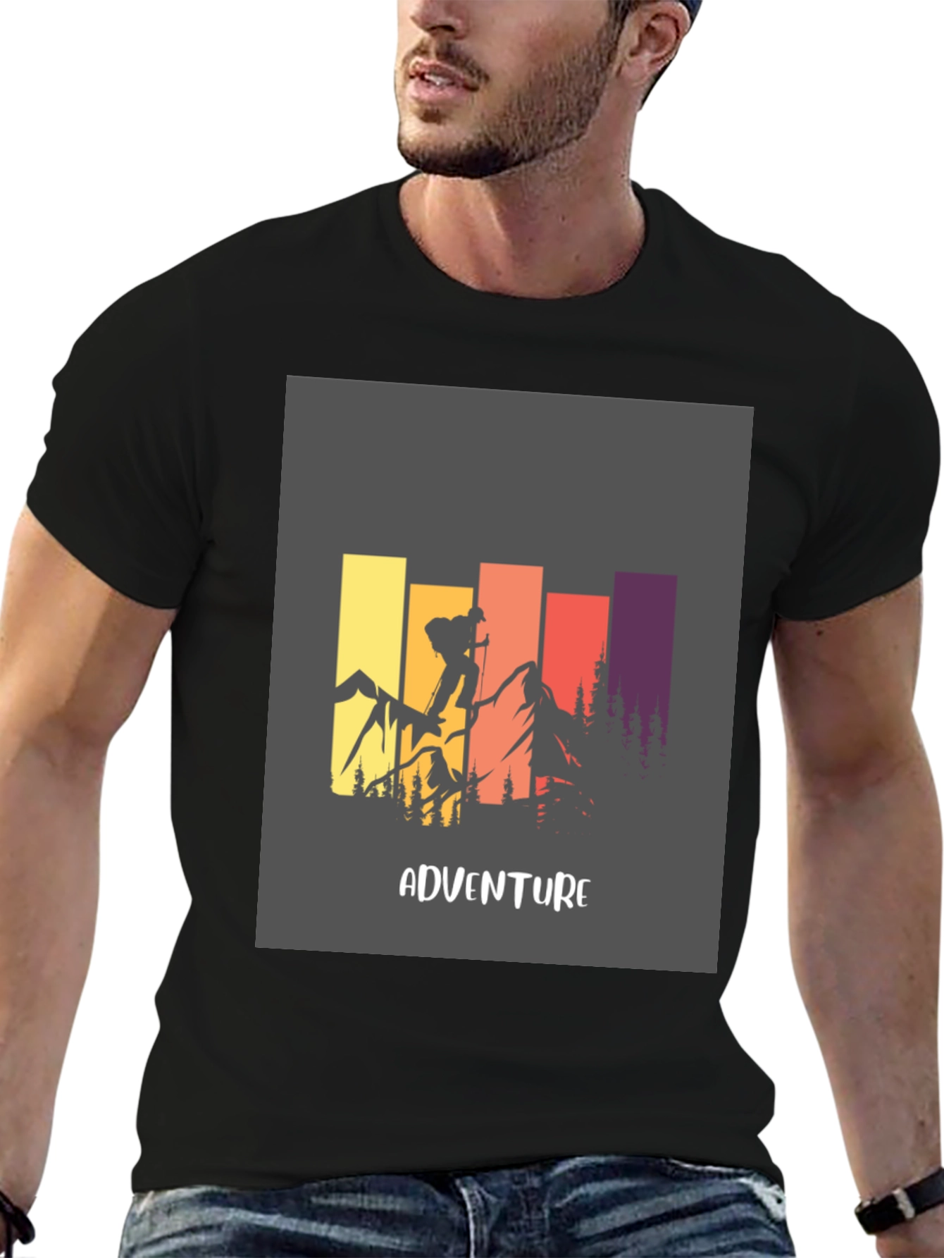 Adventure Graphic Tee - Mountain Climbing Design