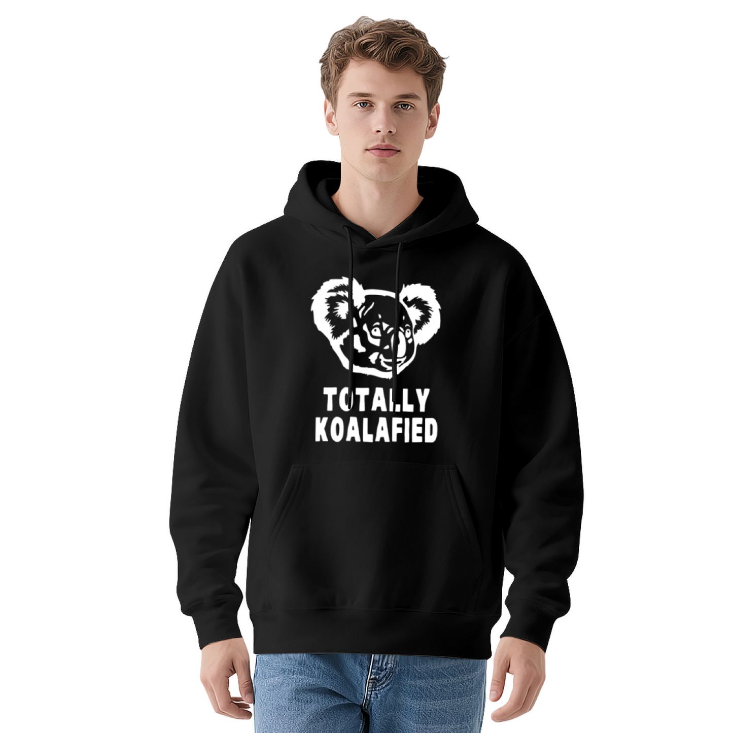 Totally Koalafied Cute Koala Graphic Unisex Hoodie, Soft Daily Wear