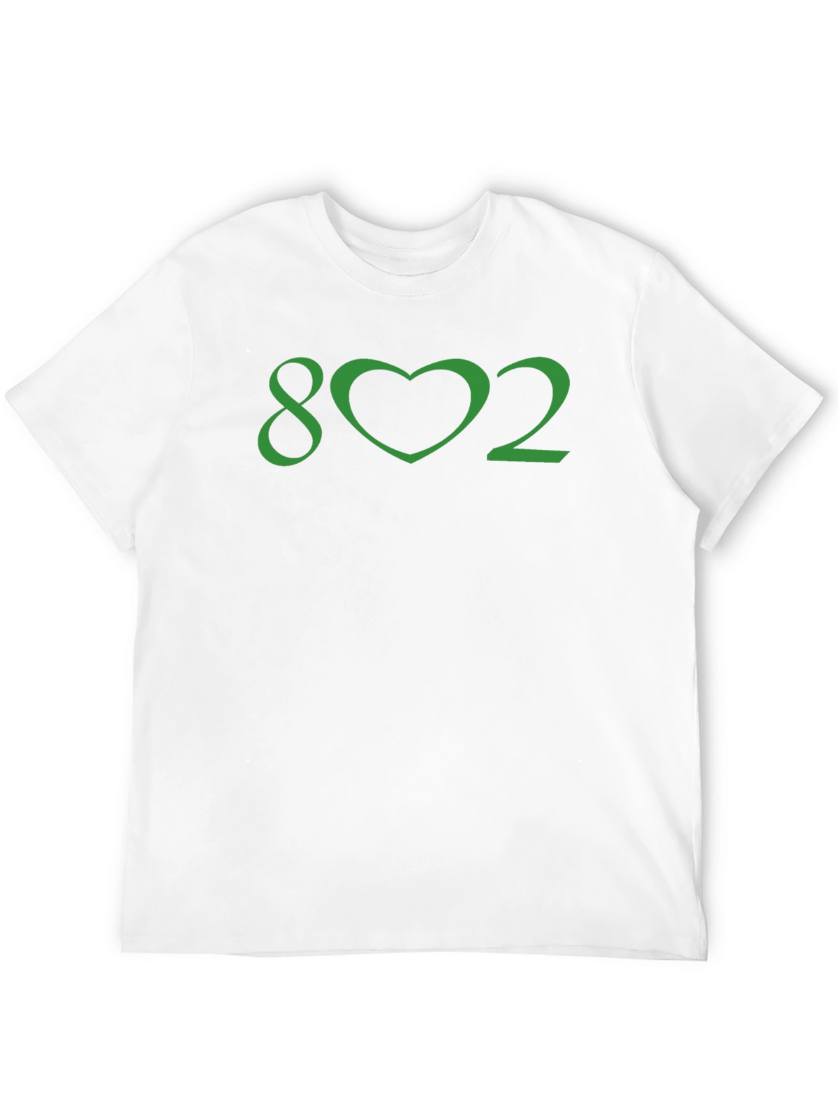Vermont Pride Tee - 802 Heart Graphic Black T-Shirt