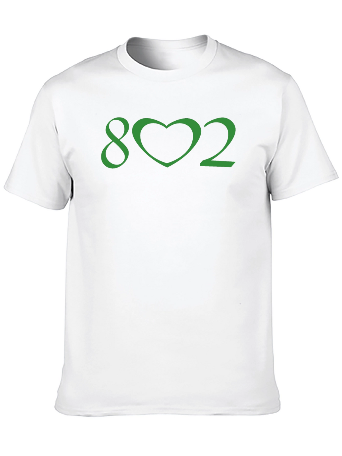 Vermont Pride Tee - 802 Heart Graphic Black T-Shirt
