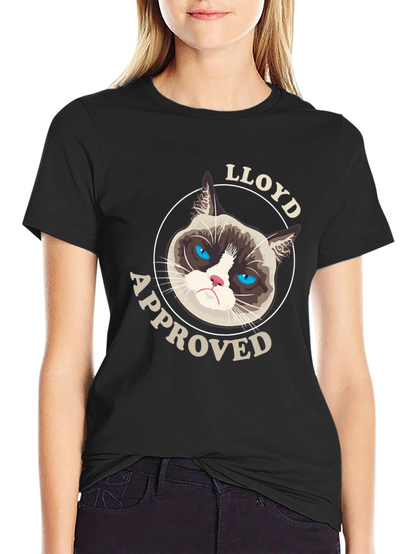 Grumpy Cat Lloyd Approved Black T-Shirt