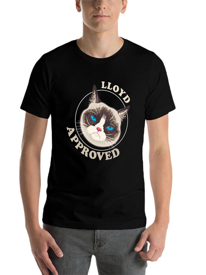 Grumpy Cat Lloyd Approved Black T-Shirt
