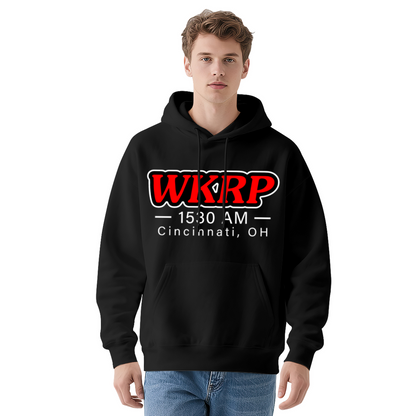Retro WKRP Cincinnati Radio Navy Hoodie