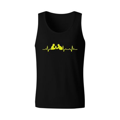 Boxing Match Heartbeat Line Sport Lover Retro Men¡¯s Tank Top
