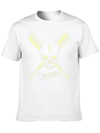 Skull & Bats Peace Graphic T-Shirt