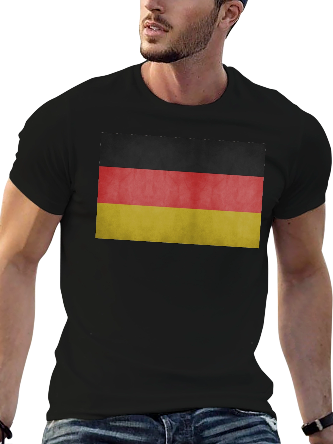 Germany Flag T-Shirt - Black Cotton Tee