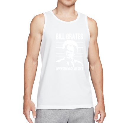 Bill Grates Michaelsoft Funny Meme Graphic Sleeveless Top