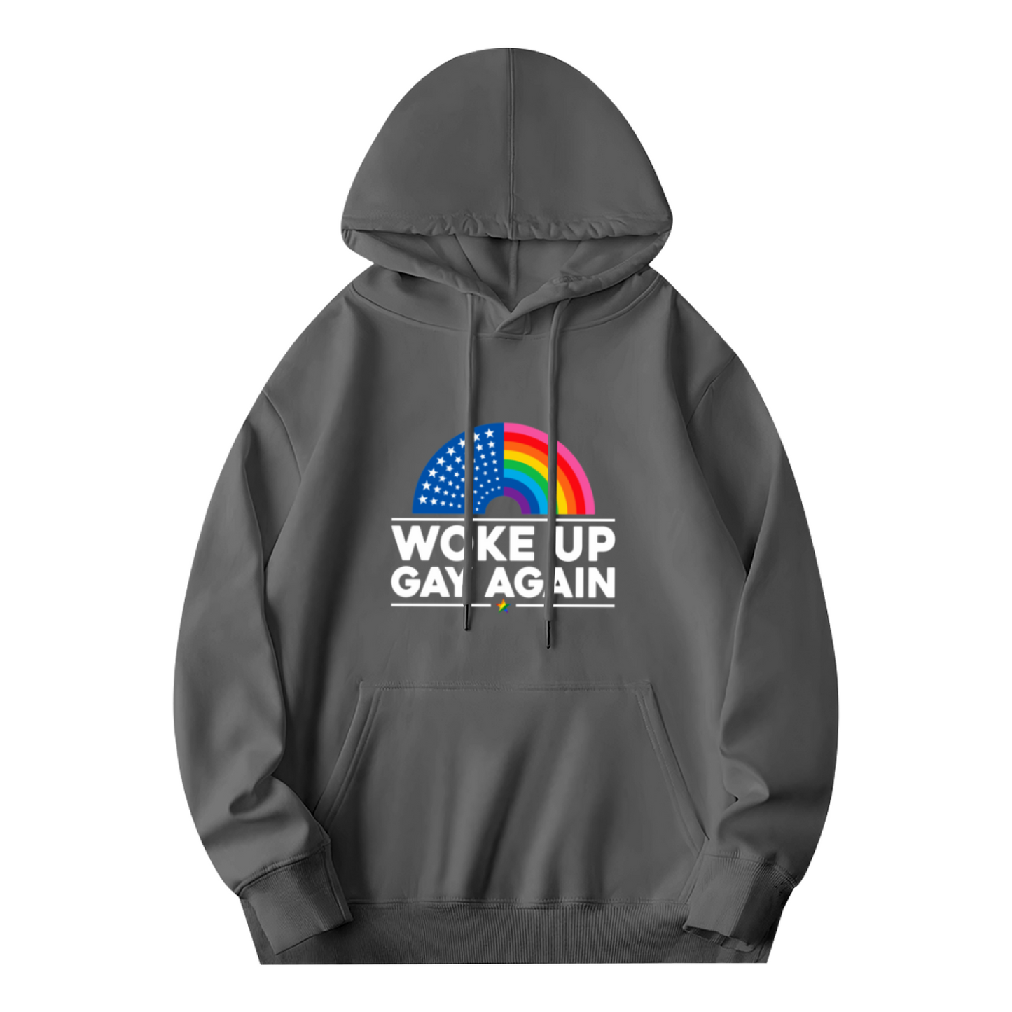 Rainbow Pride Slogan Hoodie, Unisex Comfortable Top