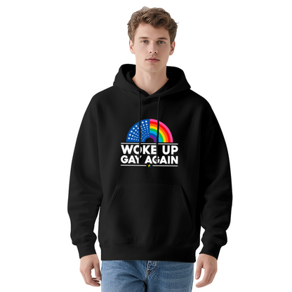 Rainbow Pride Slogan Hoodie, Unisex Comfortable Top