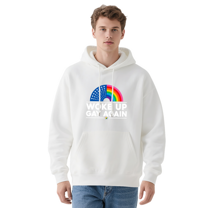 Rainbow Pride Slogan Hoodie, Unisex Comfortable Top
