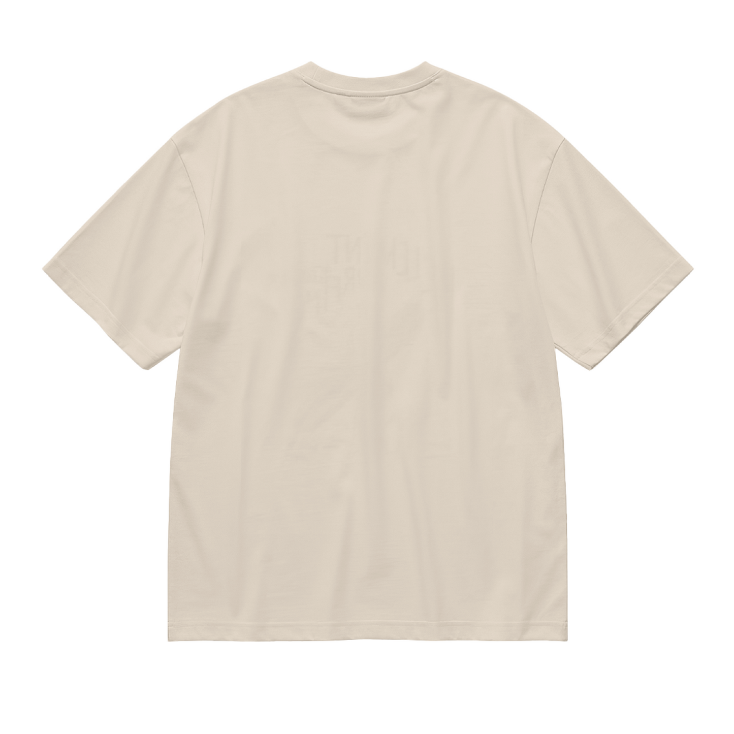 Watercolor Pilea Plant Beige T-Shirt, Cottagecore Fresh Healing Minimal Tee