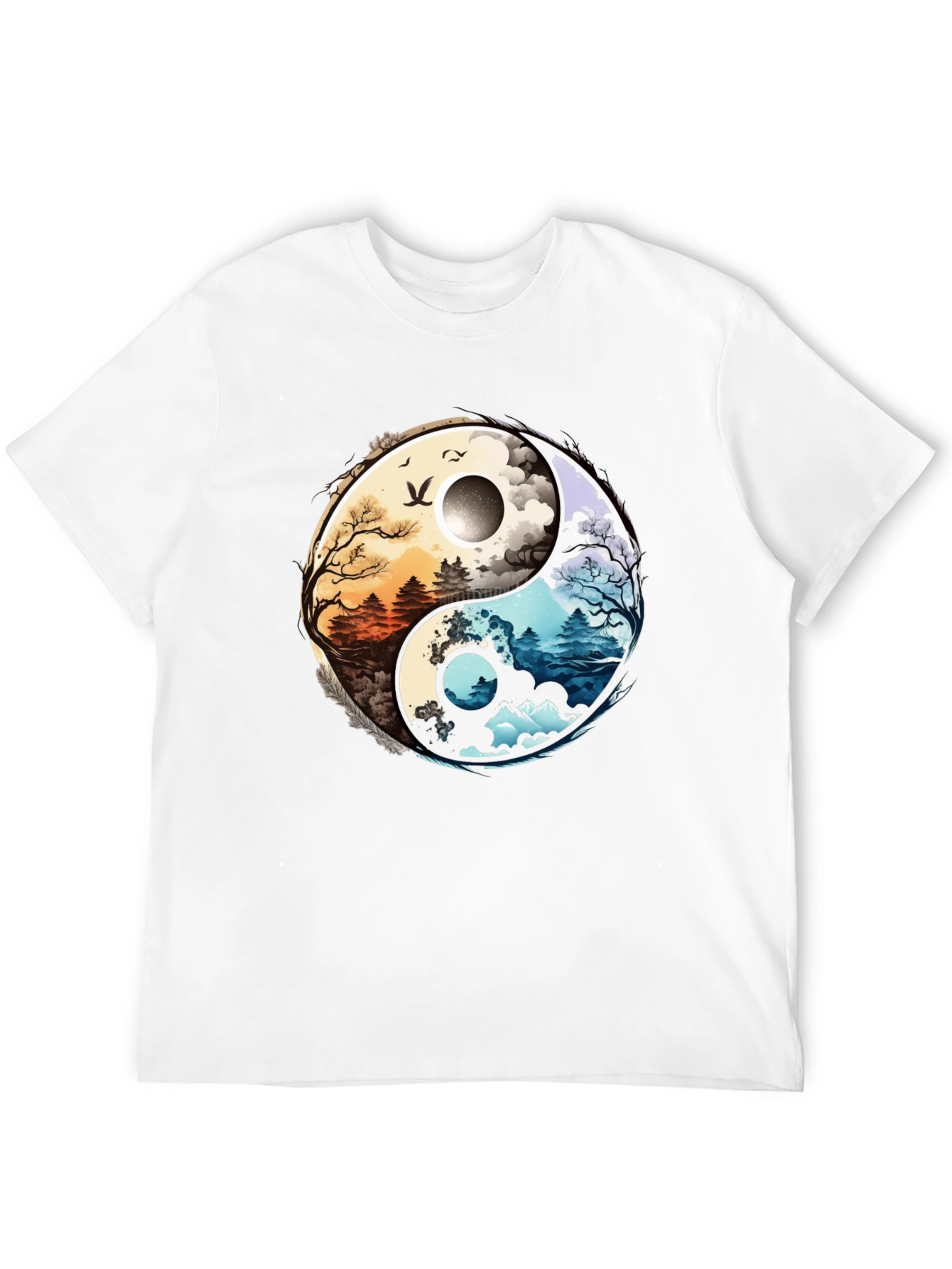 Yin Yang Nature Graphic Tee