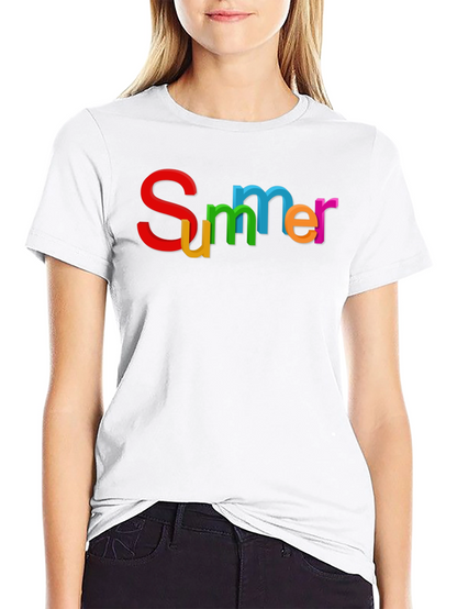Summer Graphic Black T-Shirt