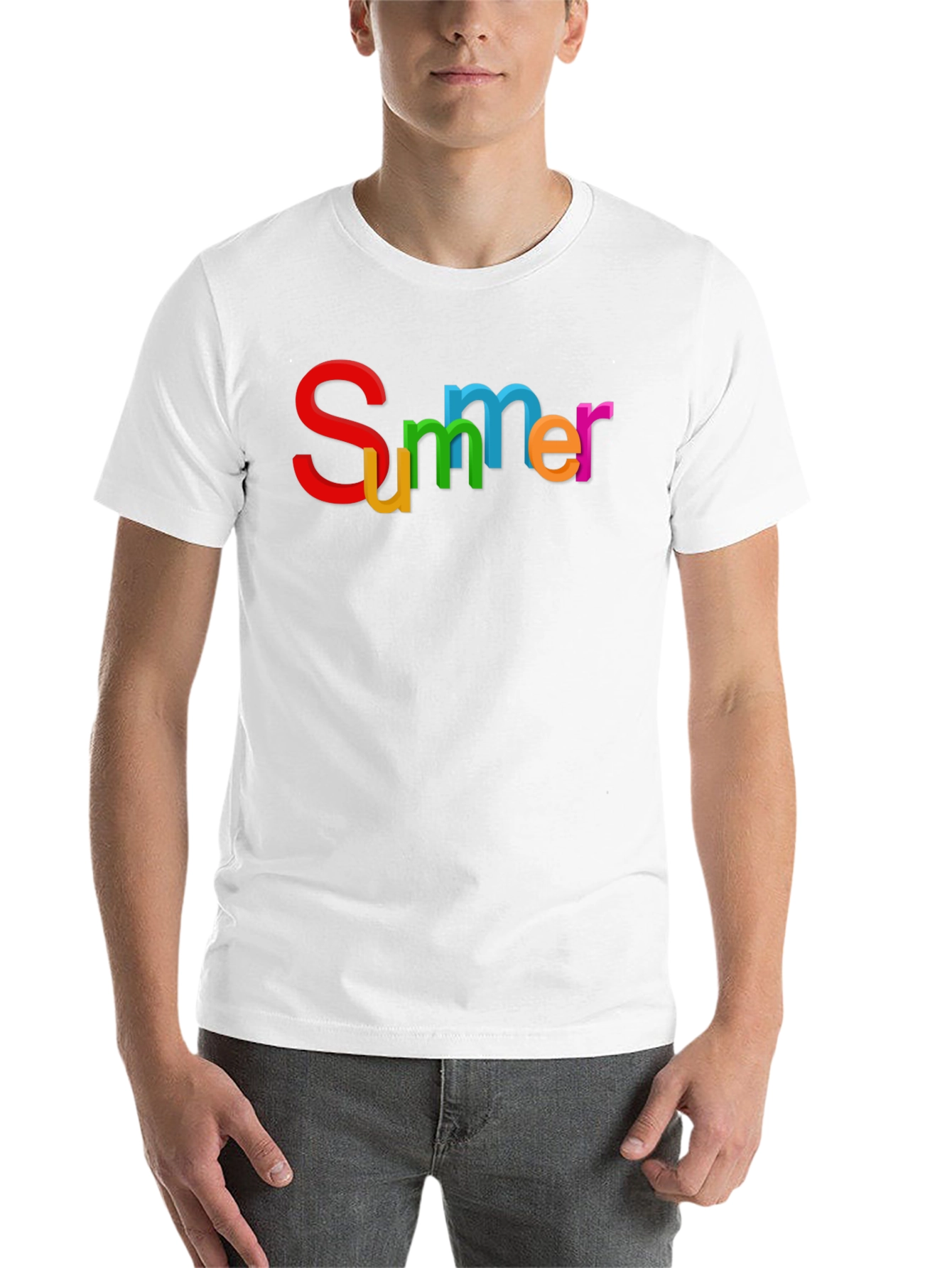 Summer Graphic Black T-Shirt