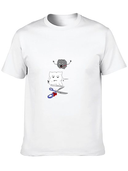 Rock Paper Scissors Funny Graphic Tee
