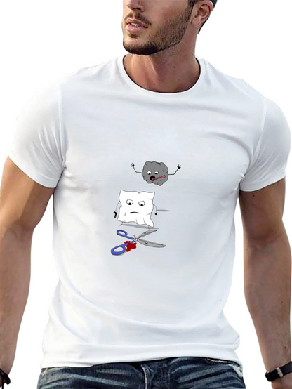 Rock Paper Scissors Funny Graphic Tee