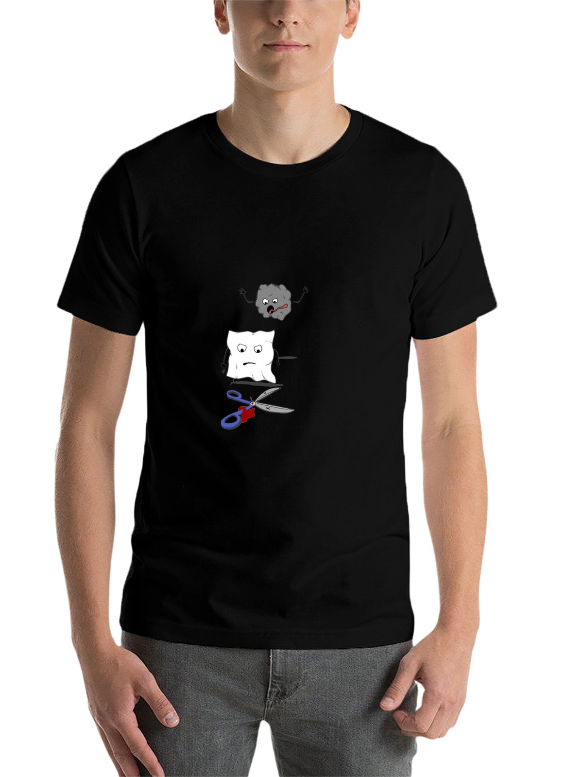 Rock Paper Scissors Funny Graphic Tee