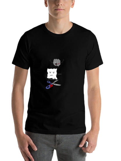 Rock Paper Scissors Funny Graphic Tee