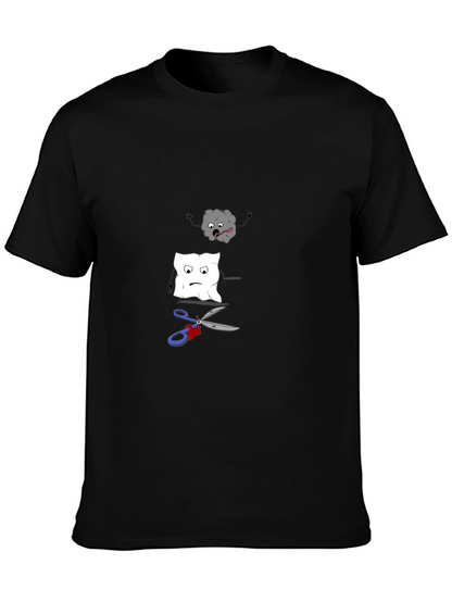 Rock Paper Scissors Funny Graphic Tee