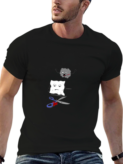 Rock Paper Scissors Funny Graphic Tee