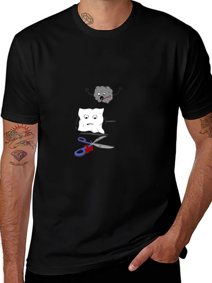 Rock Paper Scissors Funny Graphic Tee