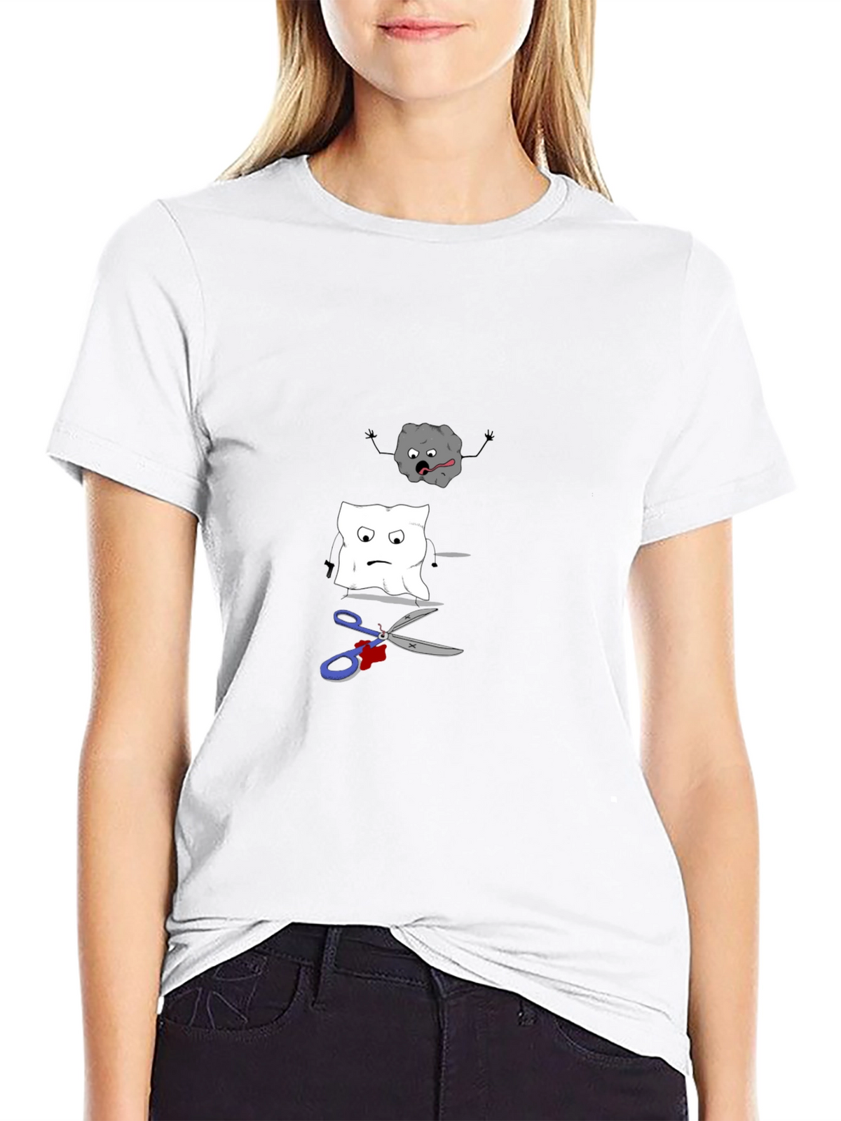 Rock Paper Scissors Funny Graphic Tee