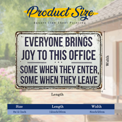 Hilarious Office Mood Vintage Rustic Metal Plaque