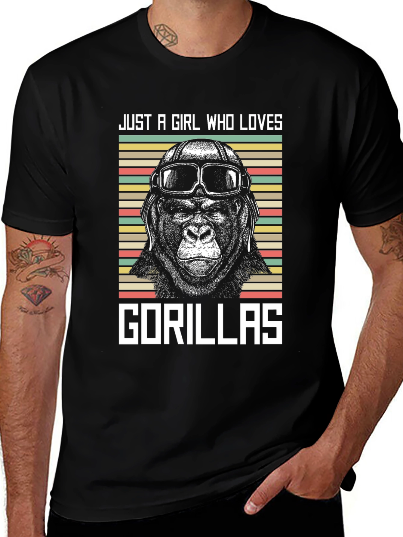 Just A Girl Who Loves Gorillas T-Shirt