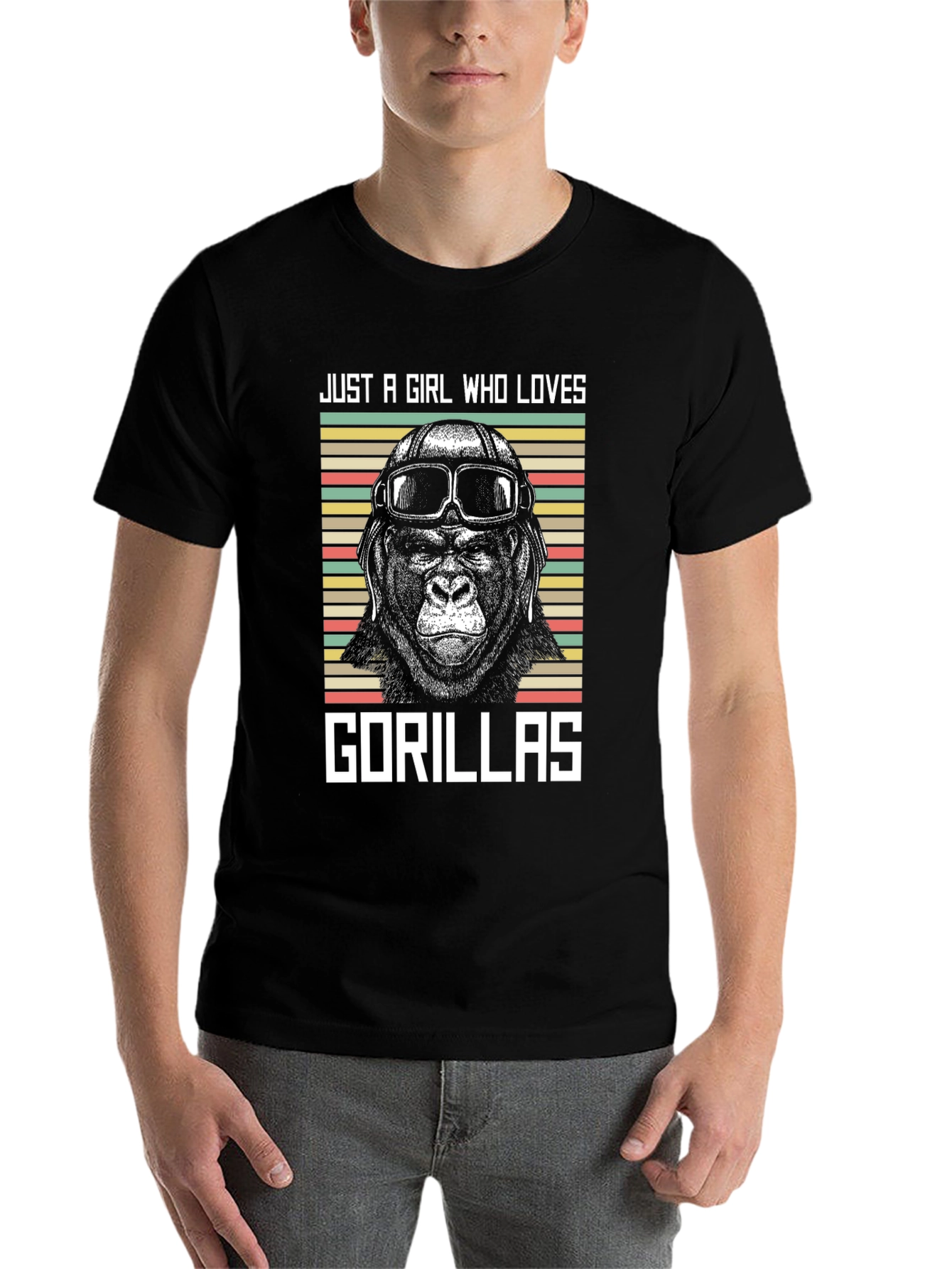 Just A Girl Who Loves Gorillas T-Shirt
