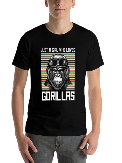Just A Girl Who Loves Gorillas T-Shirt