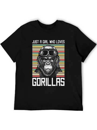 Just A Girl Who Loves Gorillas T-Shirt