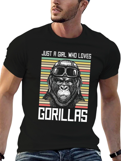 Just A Girl Who Loves Gorillas T-Shirt
