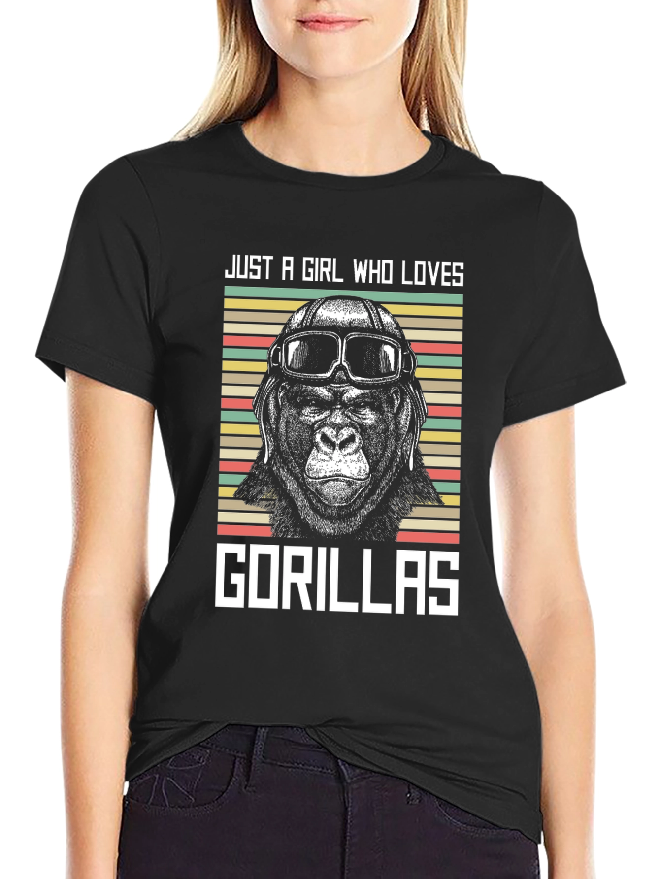 Just A Girl Who Loves Gorillas T-Shirt