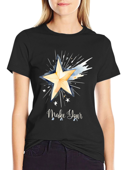 Make Your Wish Graphic Tee - Black