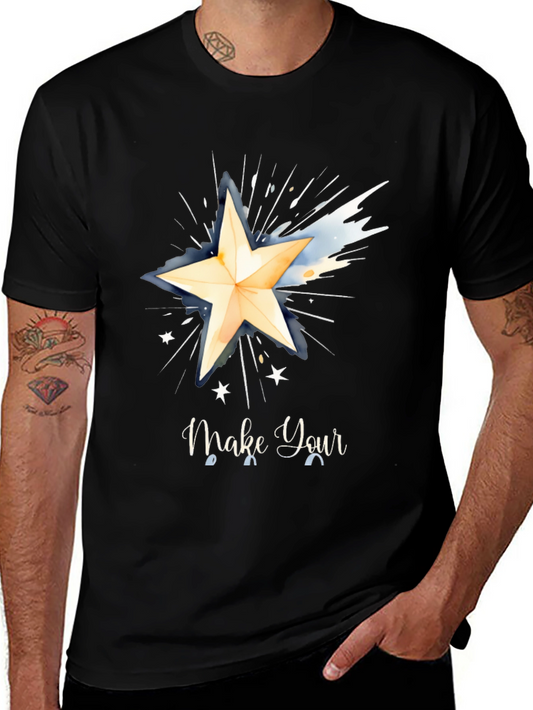 Make Your Wish Graphic Tee - Black