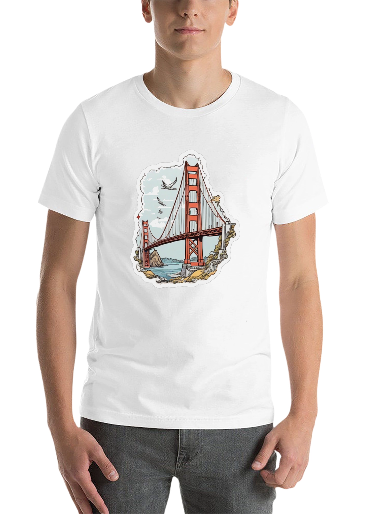 Golden Gate Bridge Graphic Tee - Black T-Shirt